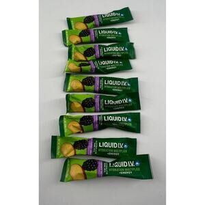 Liquid IV Blackberry Peach Packet Athletic Running Energy Drink Hydration 14 NEW